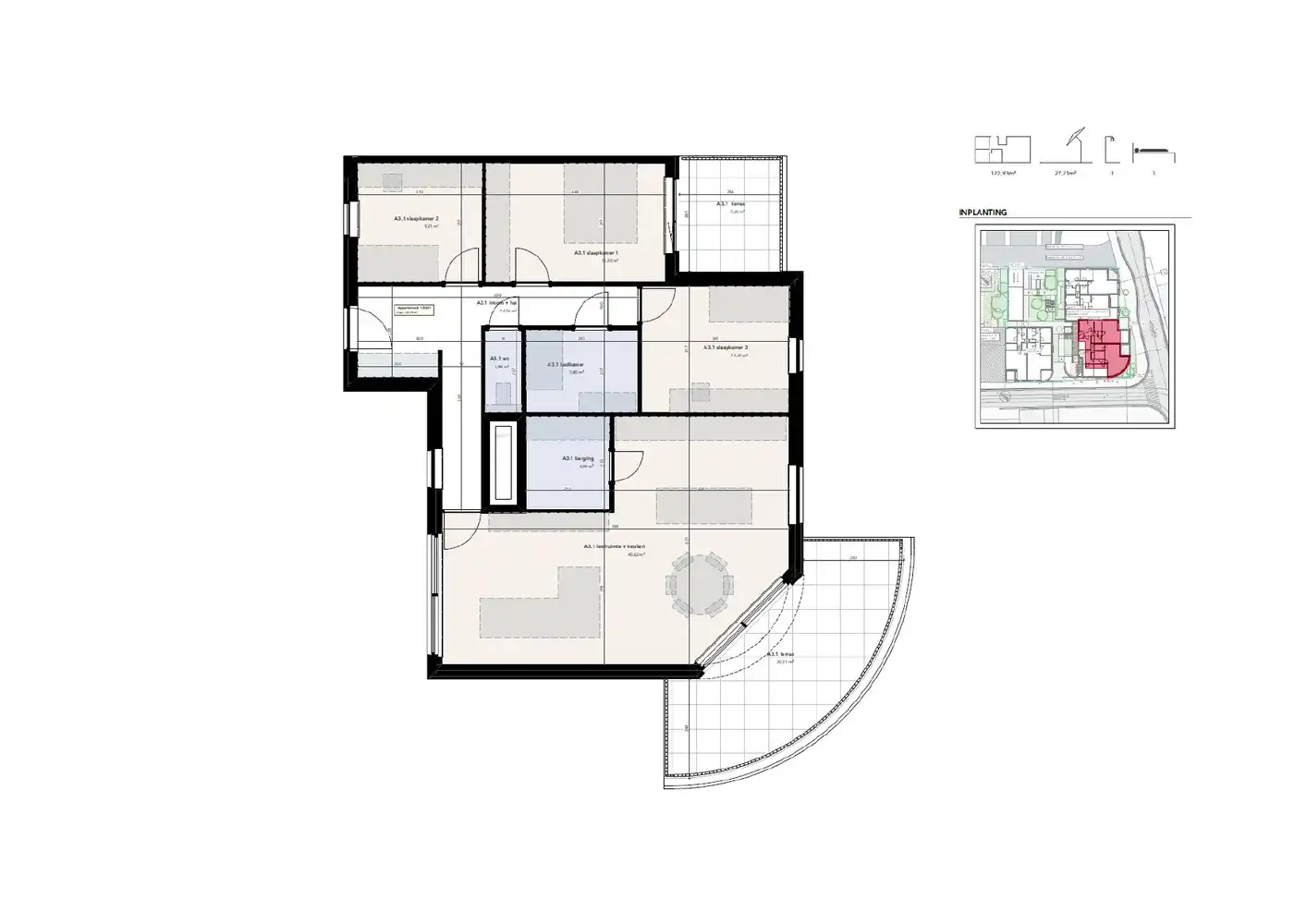 Penthouse met 3 slaapkamers foto 3