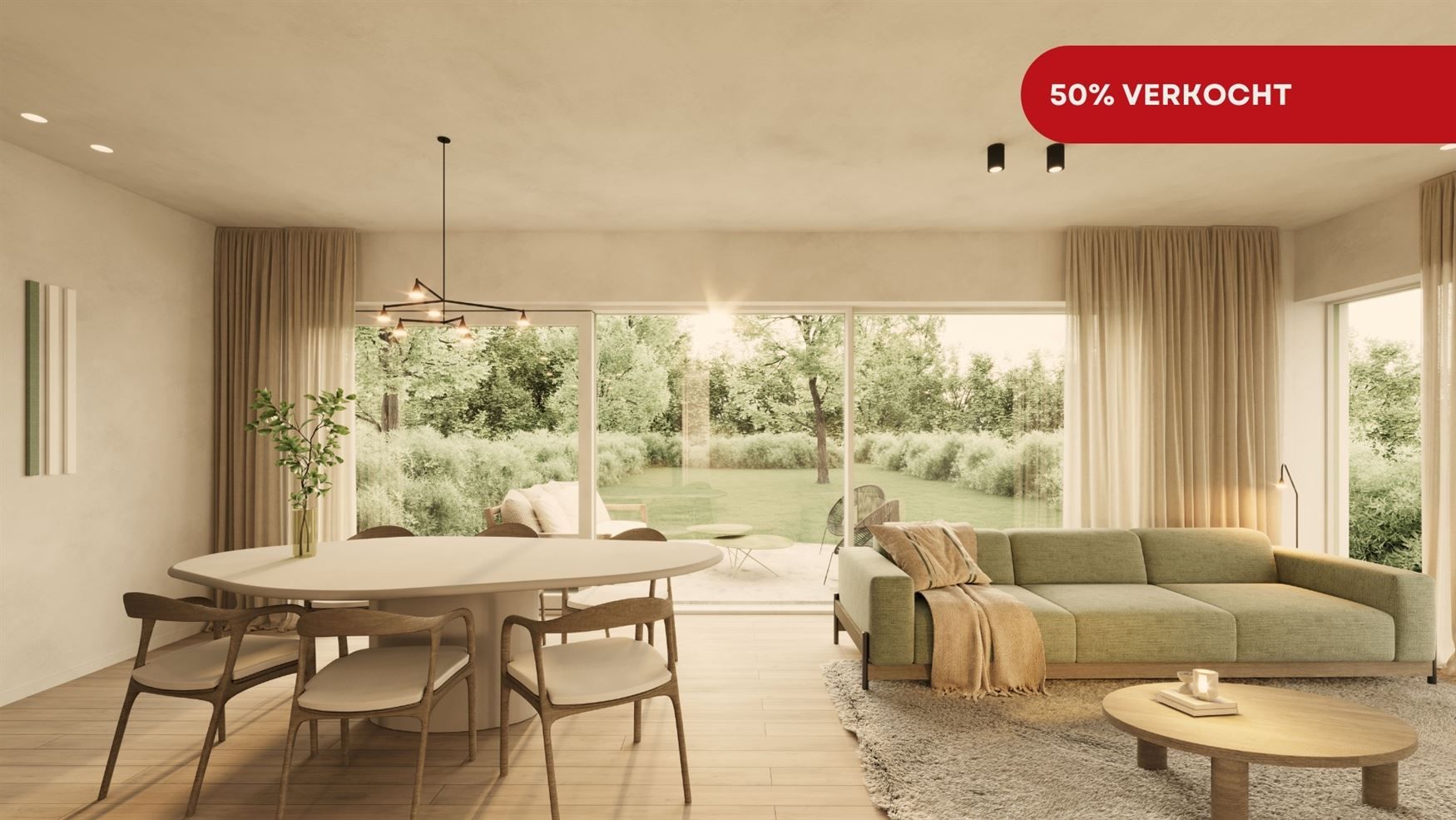 Zonovergoten tuinappartement aan de rand van Gent foto {{pictureIndex}}