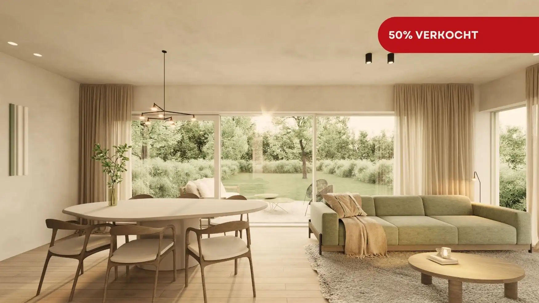 Zonovergoten tuinappartement aan de rand van Gent foto {{pictureIndex}}