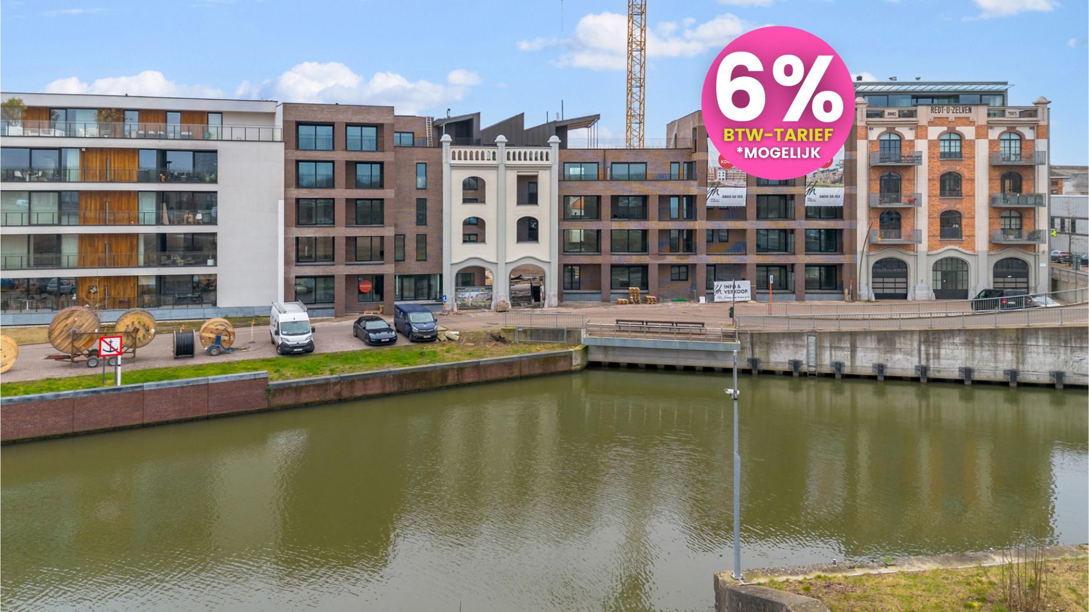 Nieuwbouwappartementen aan 6% BTW in het hart van Aalst foto {{pictureIndex}}