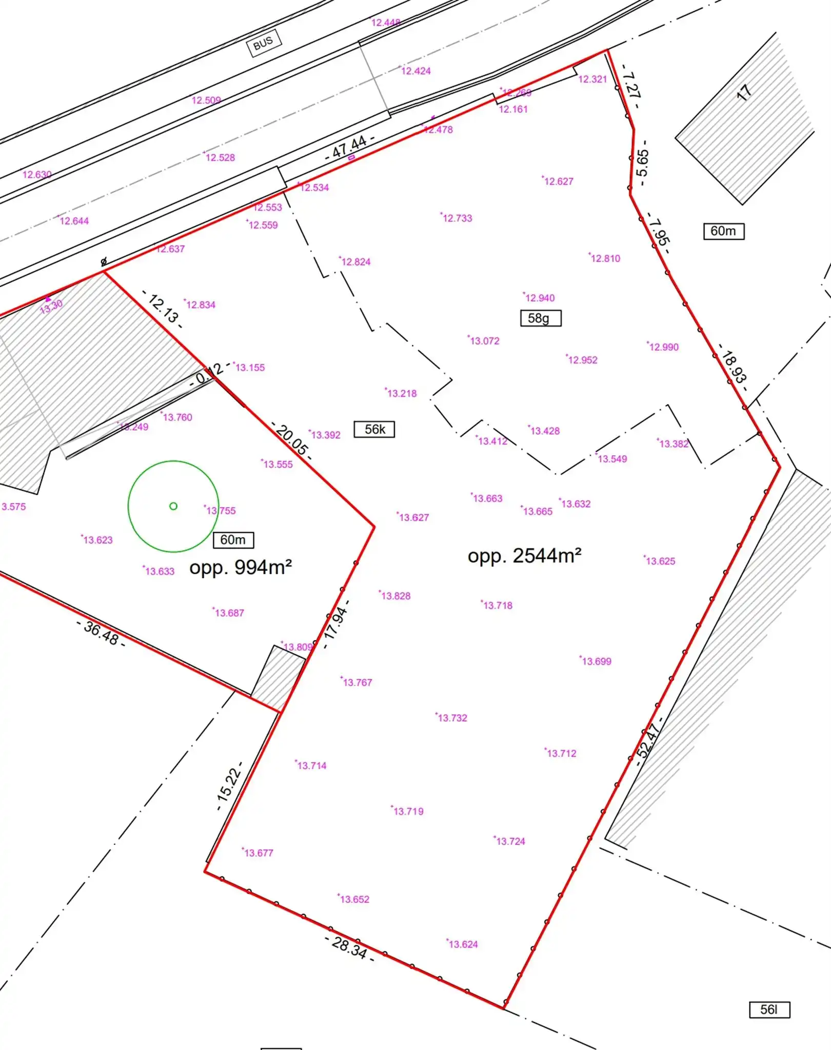 bouwgrond 2544 m2 Zwalm foto 5
