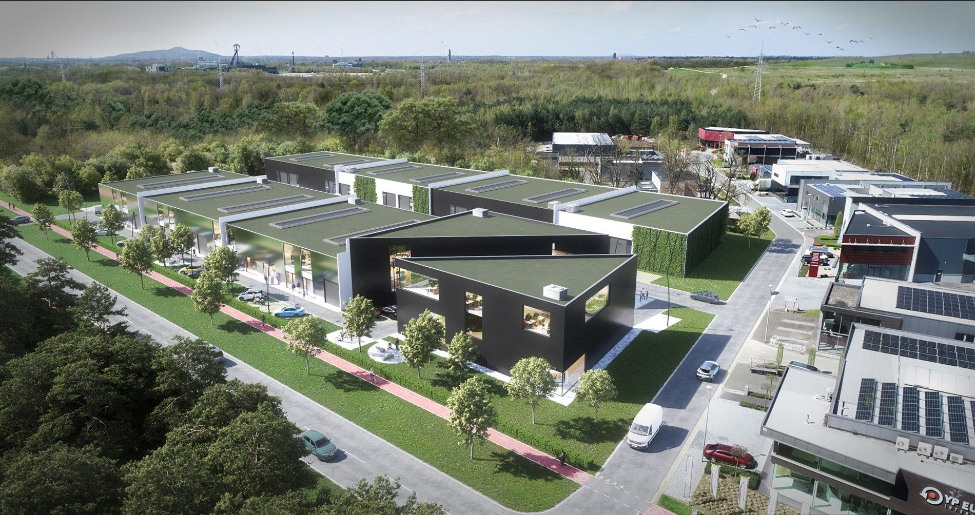 KMO SITE "ASPARK" - NIEUWBOUW UNITS v.a. 144 m² tot 388 m² - nabij E-314 foto {{pictureIndex}}