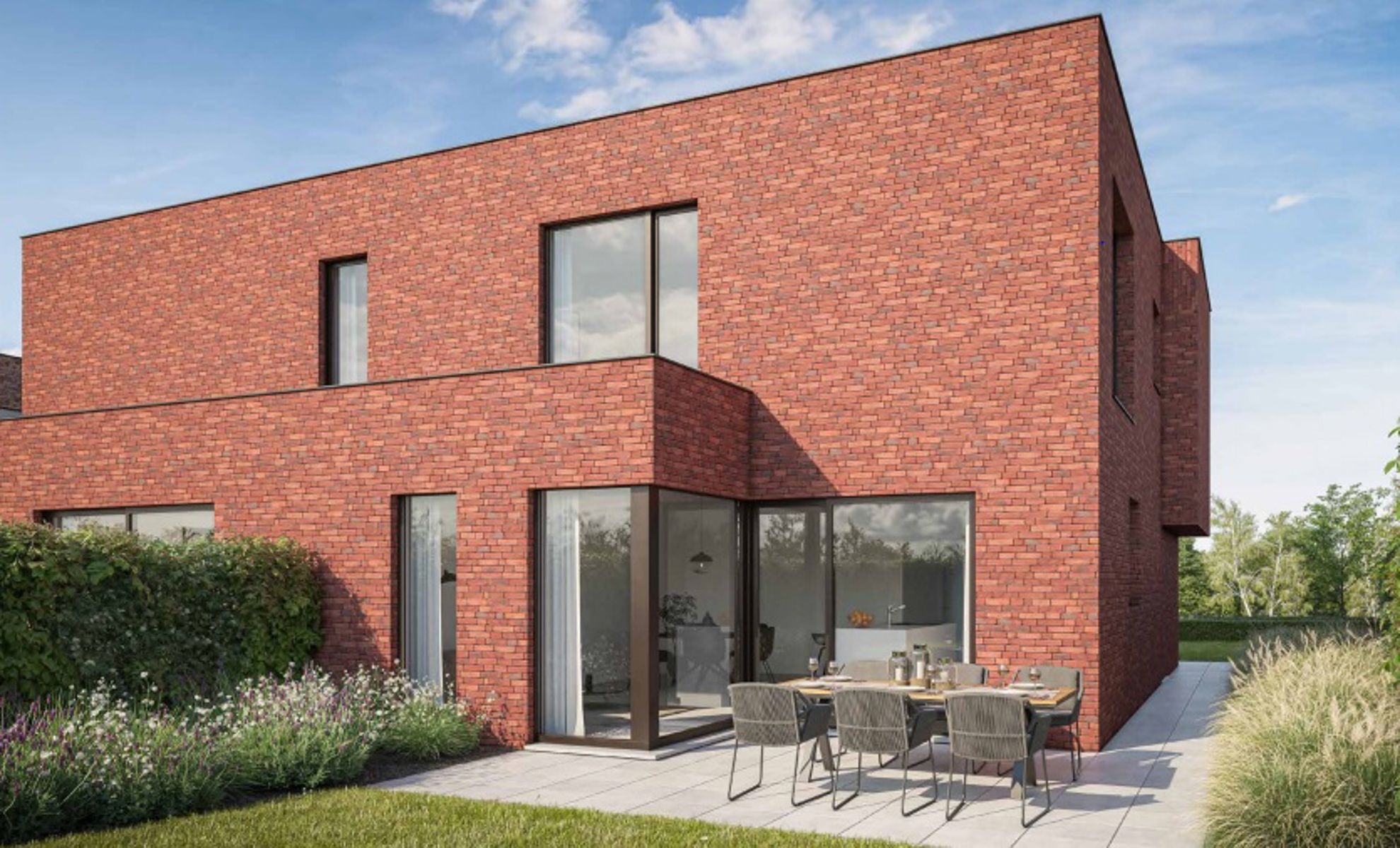 Koppelvilla met 3 slaapkamers en prachtig uitzicht te Gooik foto 2