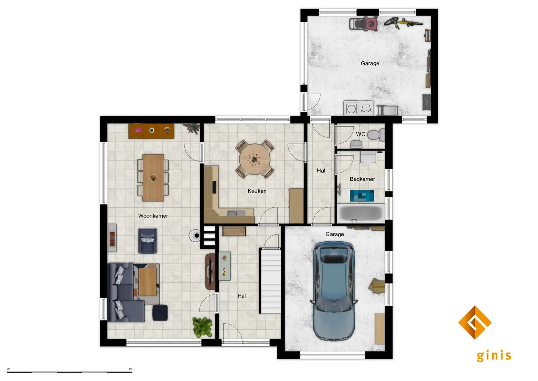Verrassend ruime woning met 3 grote slaapkamers, 2 garages en groen zicht achteraan, op ruim perceel van 10a17ca.  foto 21