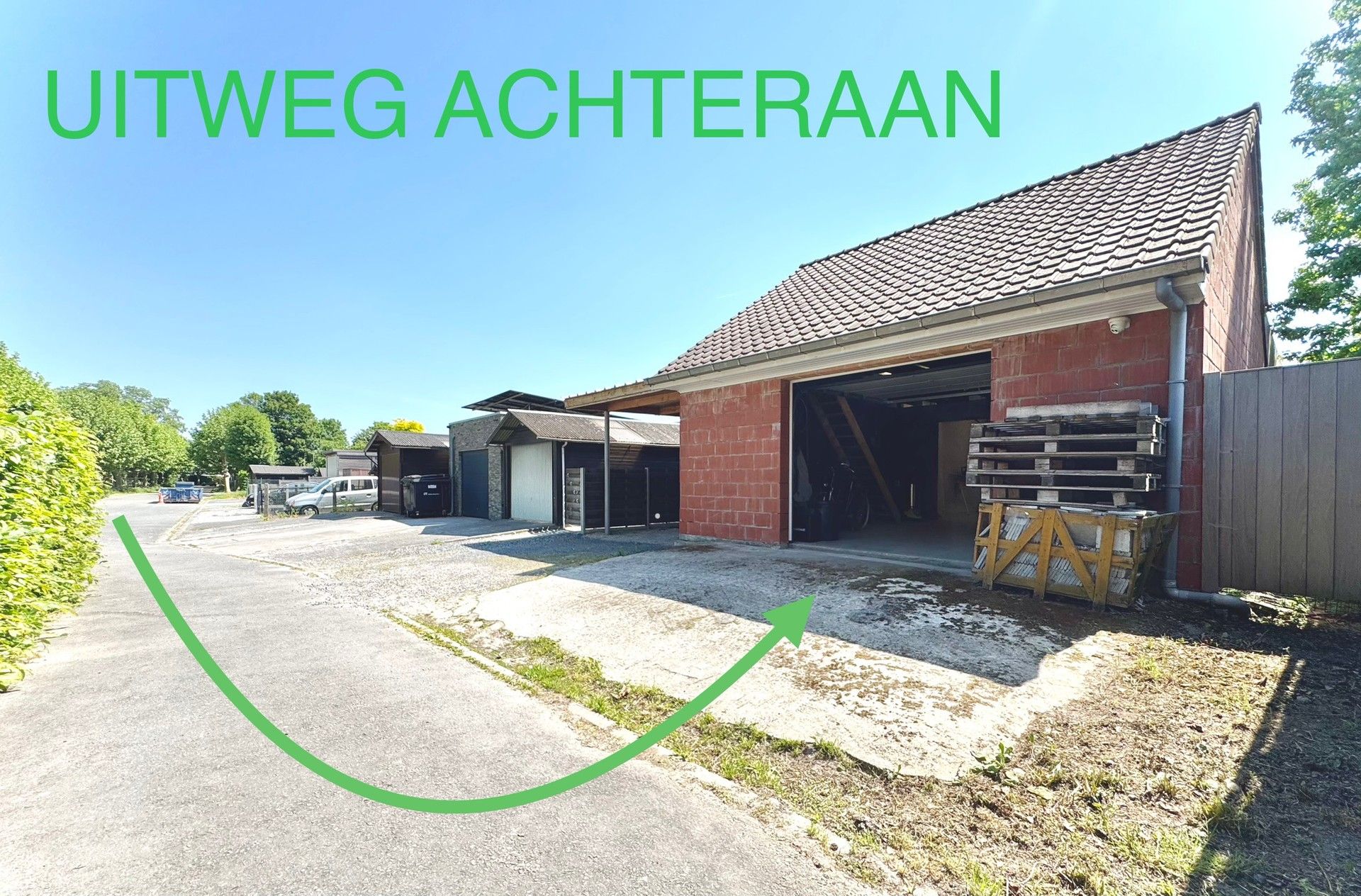 HOB met BIJGEBOUW en uitweg achteraan op 416 m² foto 7