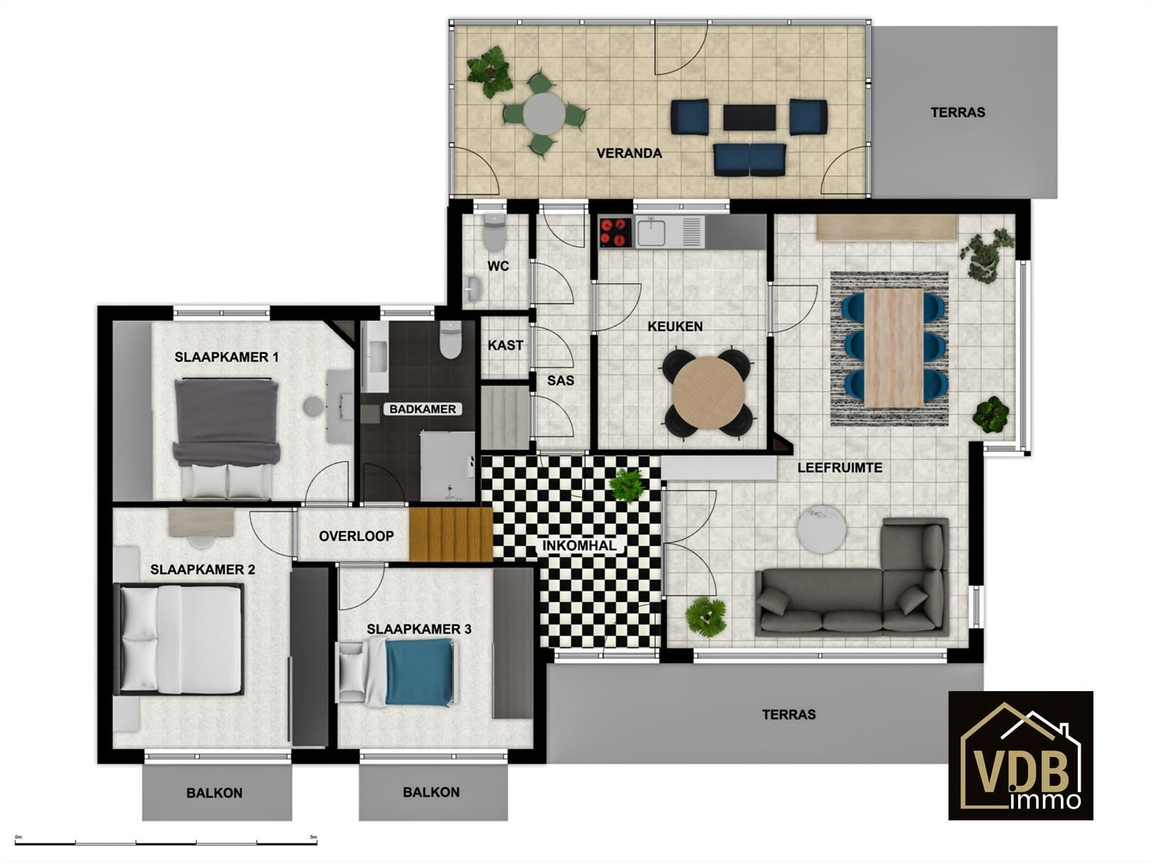 WONING MET 3 SLAAPKAMERS - GARAGE EN LEUKE TUIN foto 10