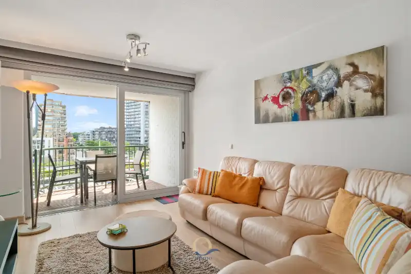 Res. Chateau Beaufort - Instapklaar 1-slaapkamerappartement + slaaphoek met panoramisch zicht op de jachthaven ! foto 2