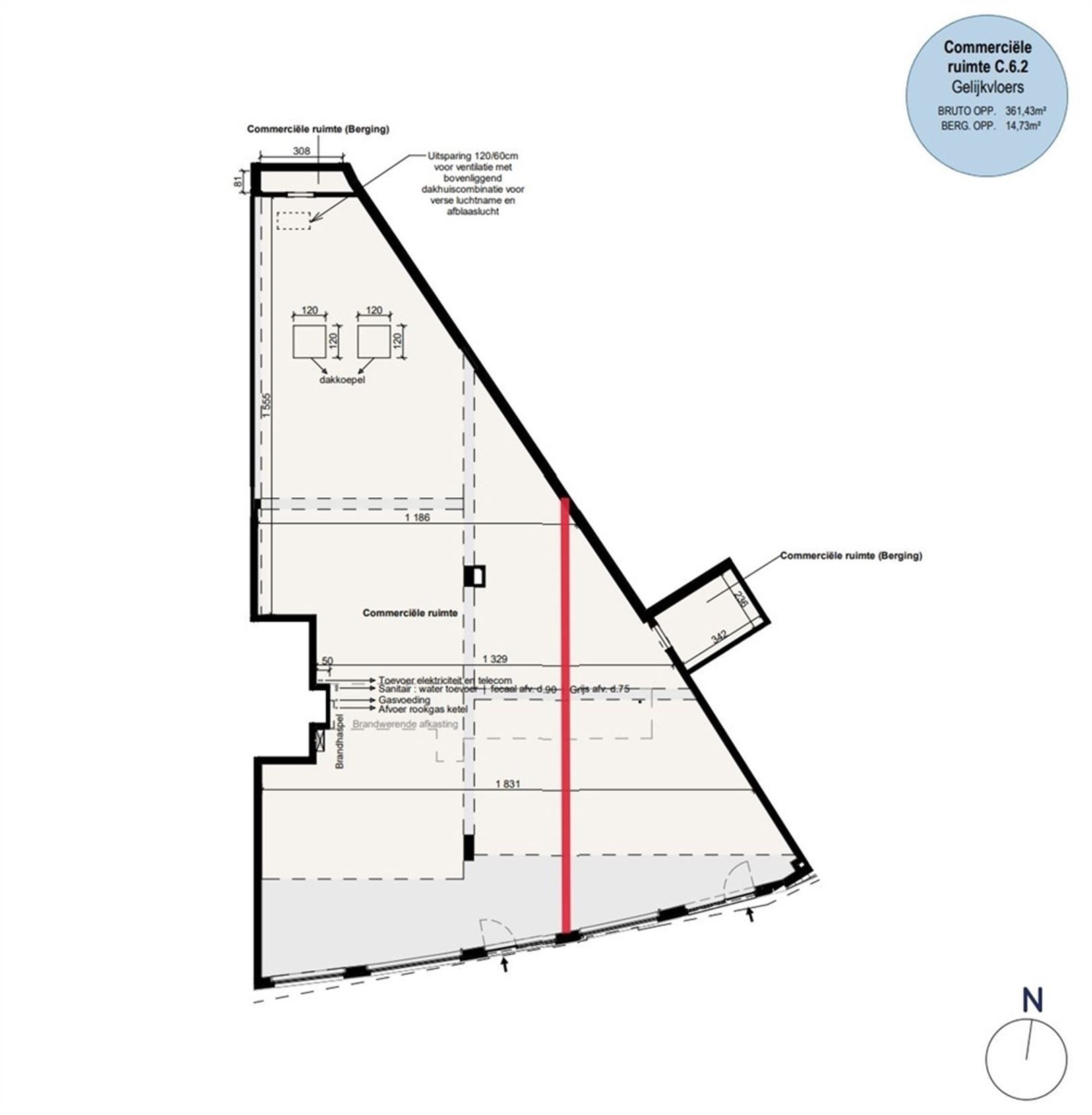 NOA'H - Moduleerbare ruimtes aan bushalte zijn gelegen in het centrum van Halle op een zichtlocatie, langs het vernieuwde Elisabethpark foto 12