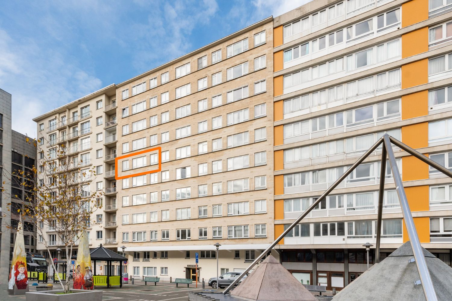 Studio in hartje Blankenberge met open zicht op het Casinoplein vlakbij het strand foto 14