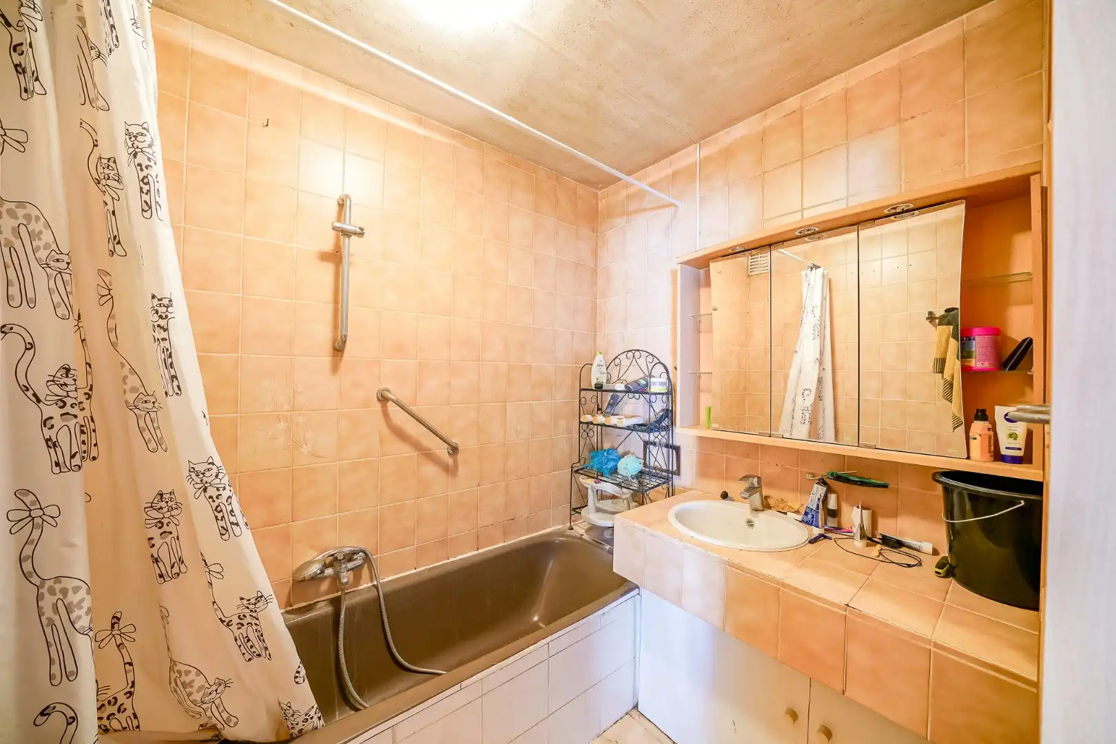 Opbrengstwoning met 2 verhuurde appartementen, tuin en 2 garages in Stene foto 6