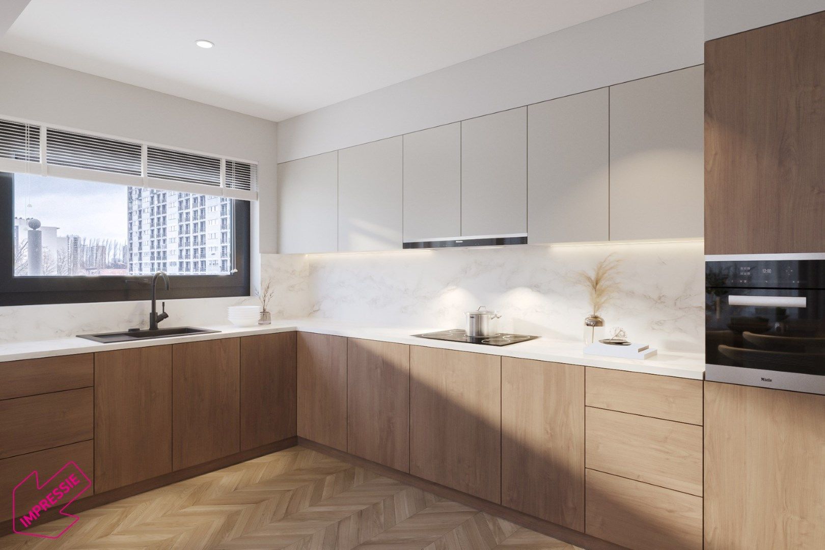 Hoekappartement met drie slaapkamers foto {{pictureIndex}}