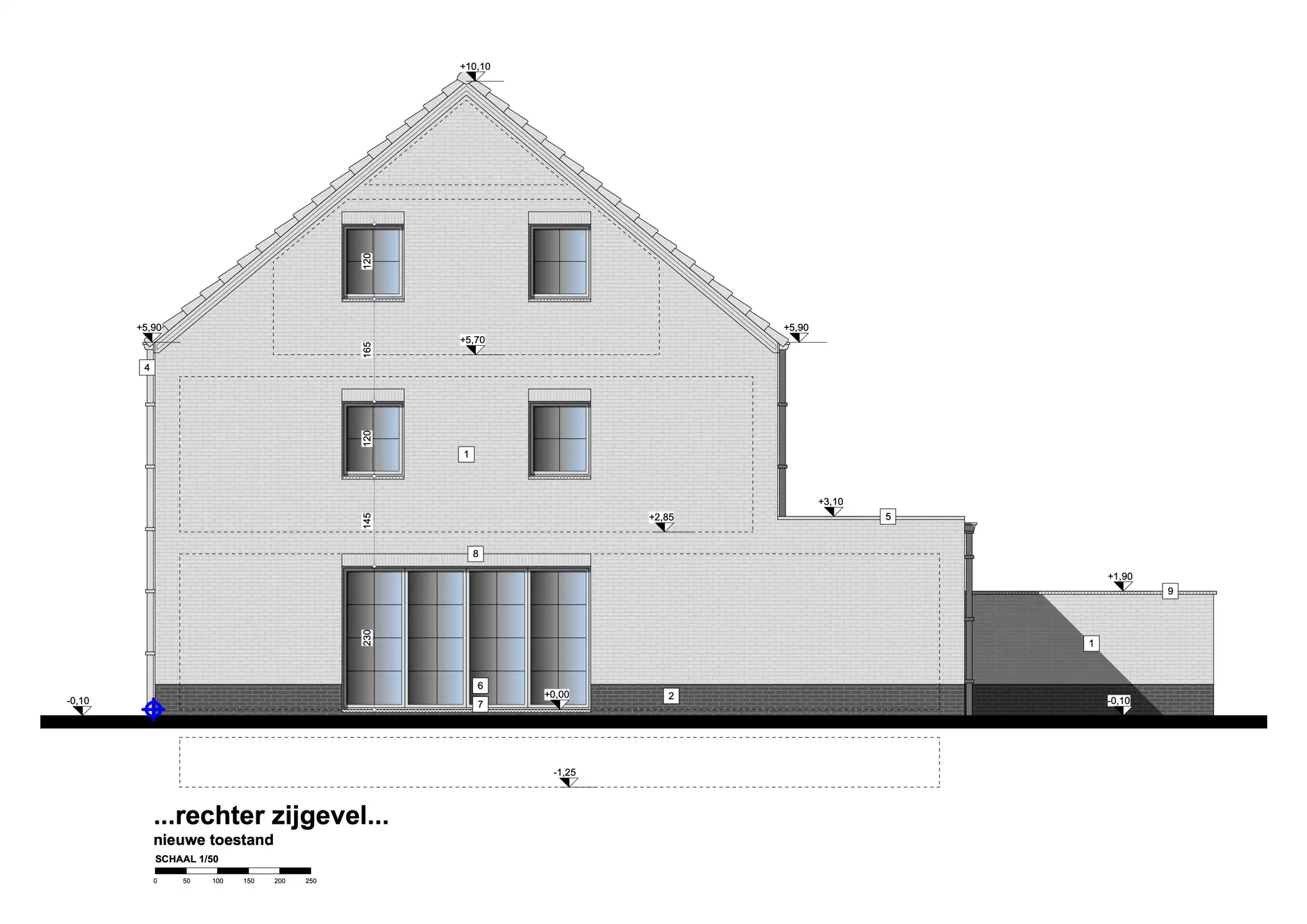 Ruime halfopen woning in opbouw met terras in rustige straat foto 15