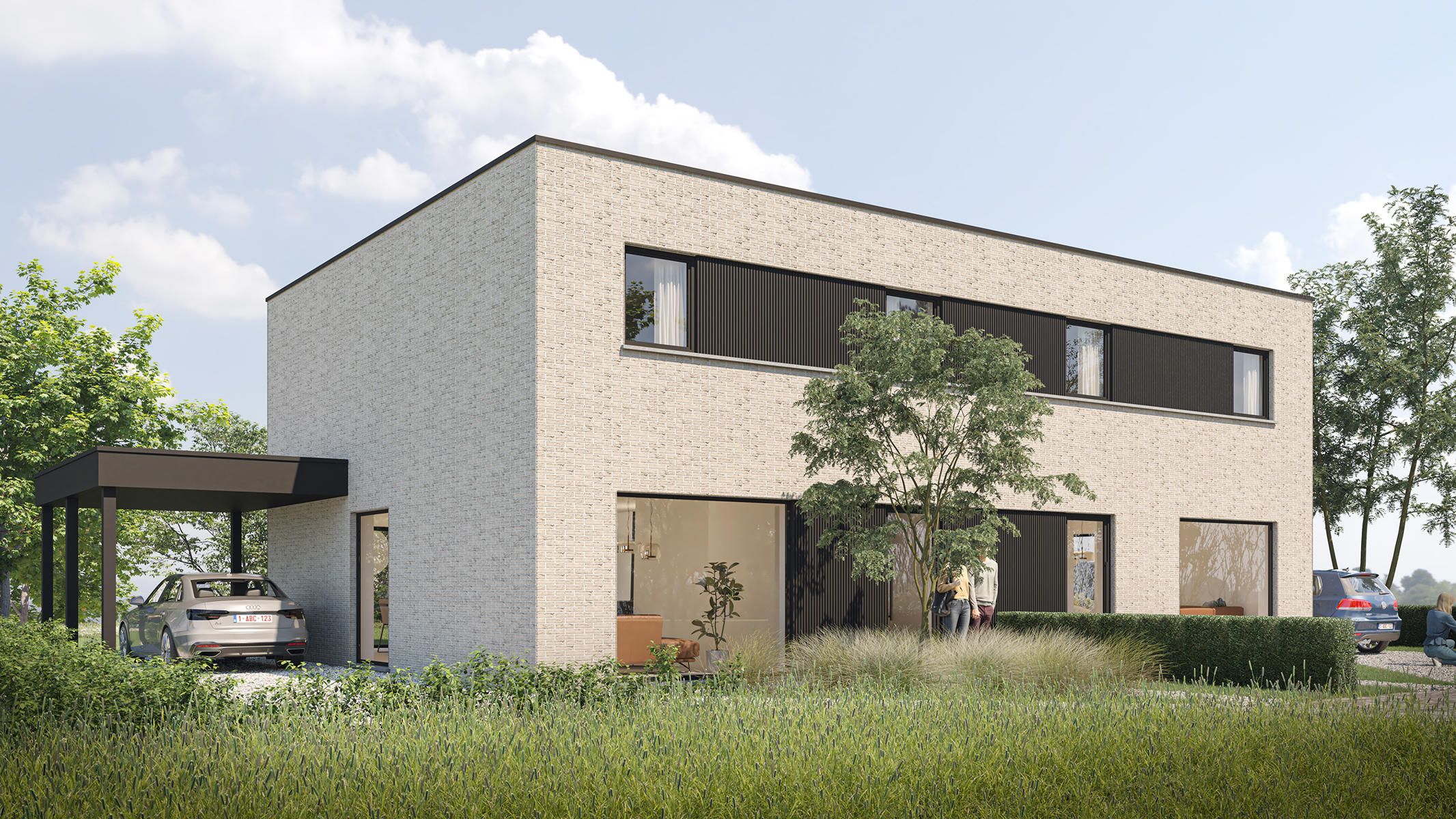 Moderne, halfopen woningen foto 2