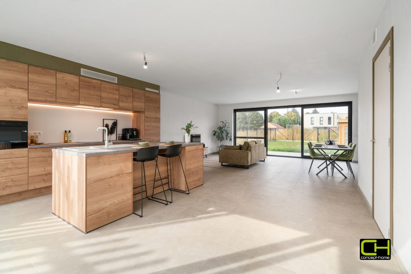 Nieuwbouwwoning met drie slaapkamers te koop in Drongen foto {{pictureIndex}}