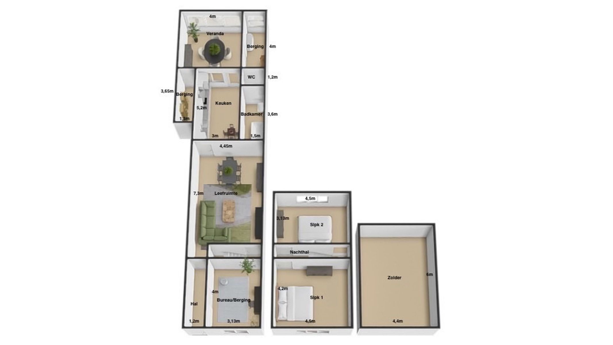 Centraal gelegen rijwoning met 2 SLPK én mooie stadstuin! foto 23