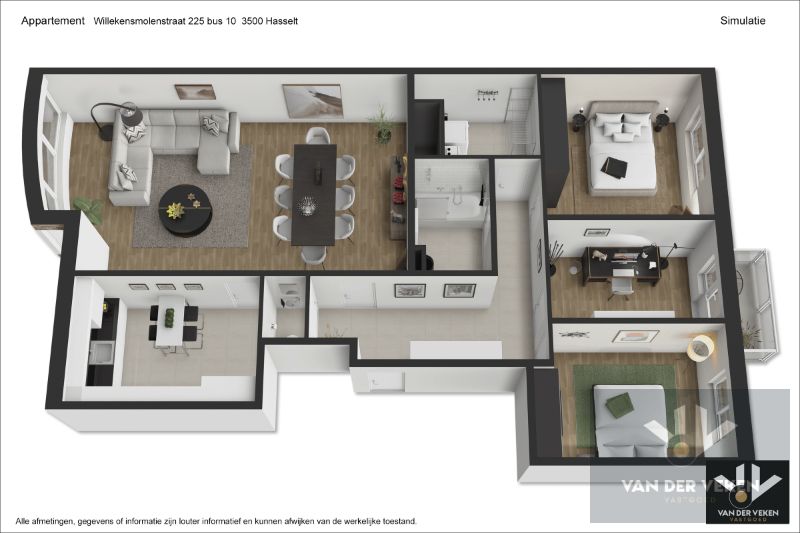 Ruim appartement met groen uitzicht te Hasselt foto 22