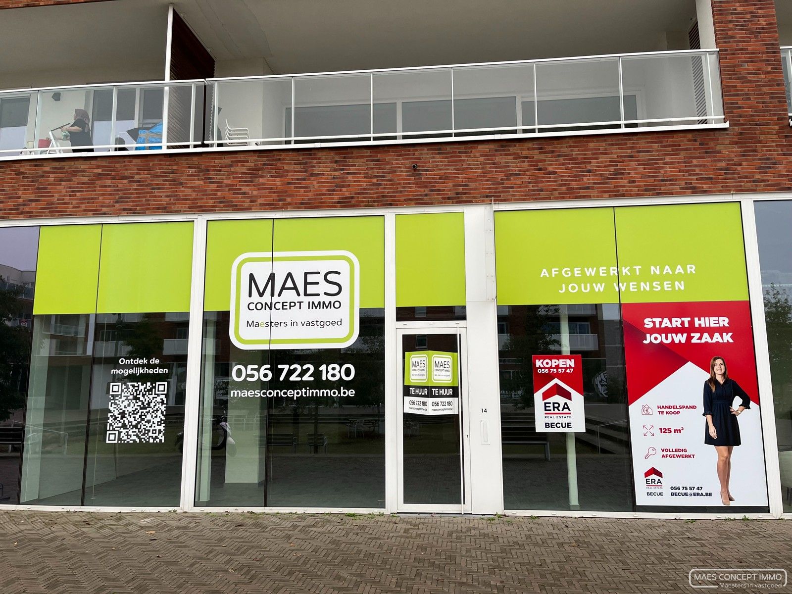 Ruim nieuw handelspand van 125 m2 te huur in centrum Zwevegem foto 2