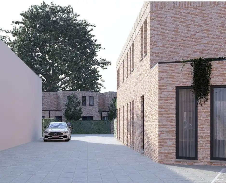 Modern, Bijna Energie Neutraal gelijkvloers appartement met private tuin in het centrum van Stokkem! foto 3