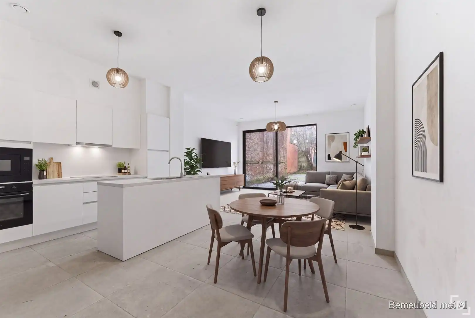 Nieuwbouwappartement met terras en tuin te koop in centrum Ieper. foto {{pictureIndex}}