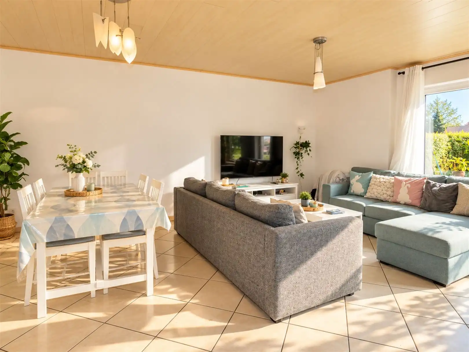 Gelijkvloers appartement met twee slaapkamers en tuin foto 3