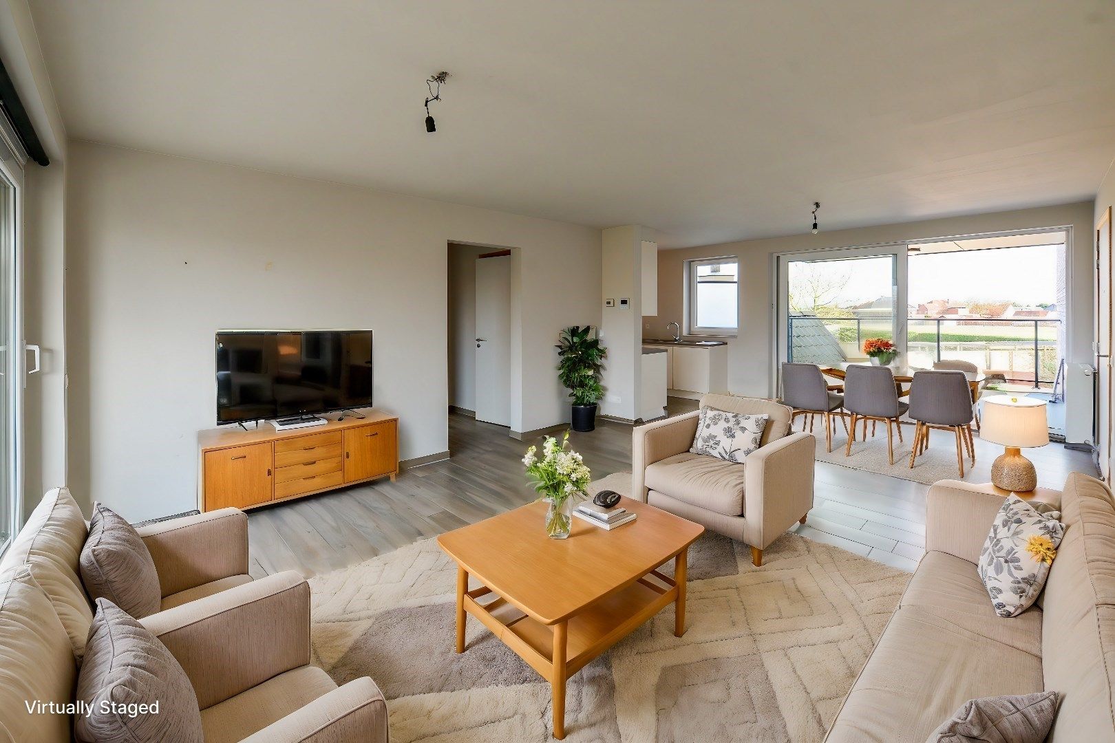 Recent en energiezuinig 1 slaapkamer appartement met 2 ruime terrassen foto 4