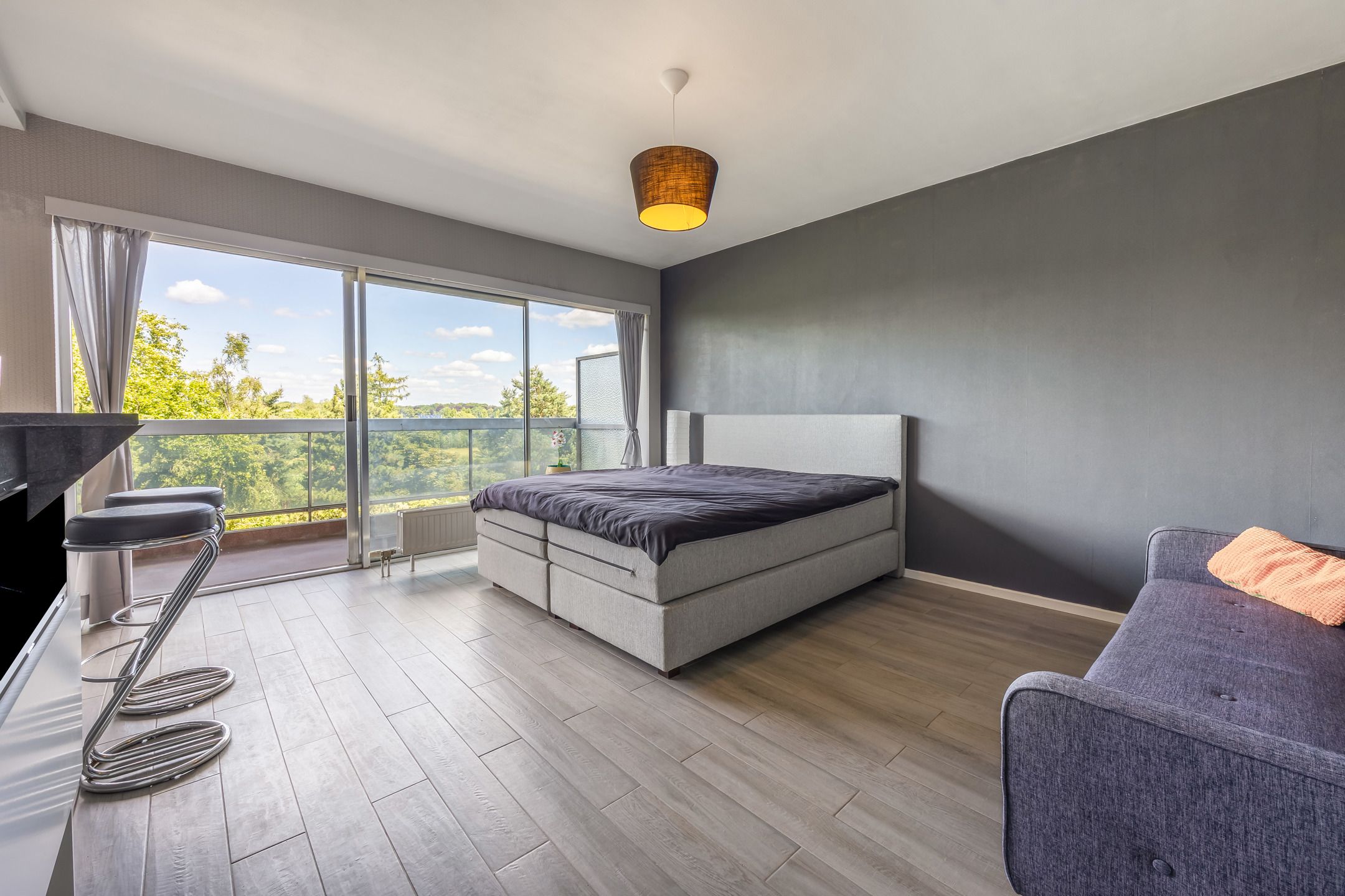 Luxe bemeubelde Studio met Terras & Groenzicht nabij Leiebos foto 7