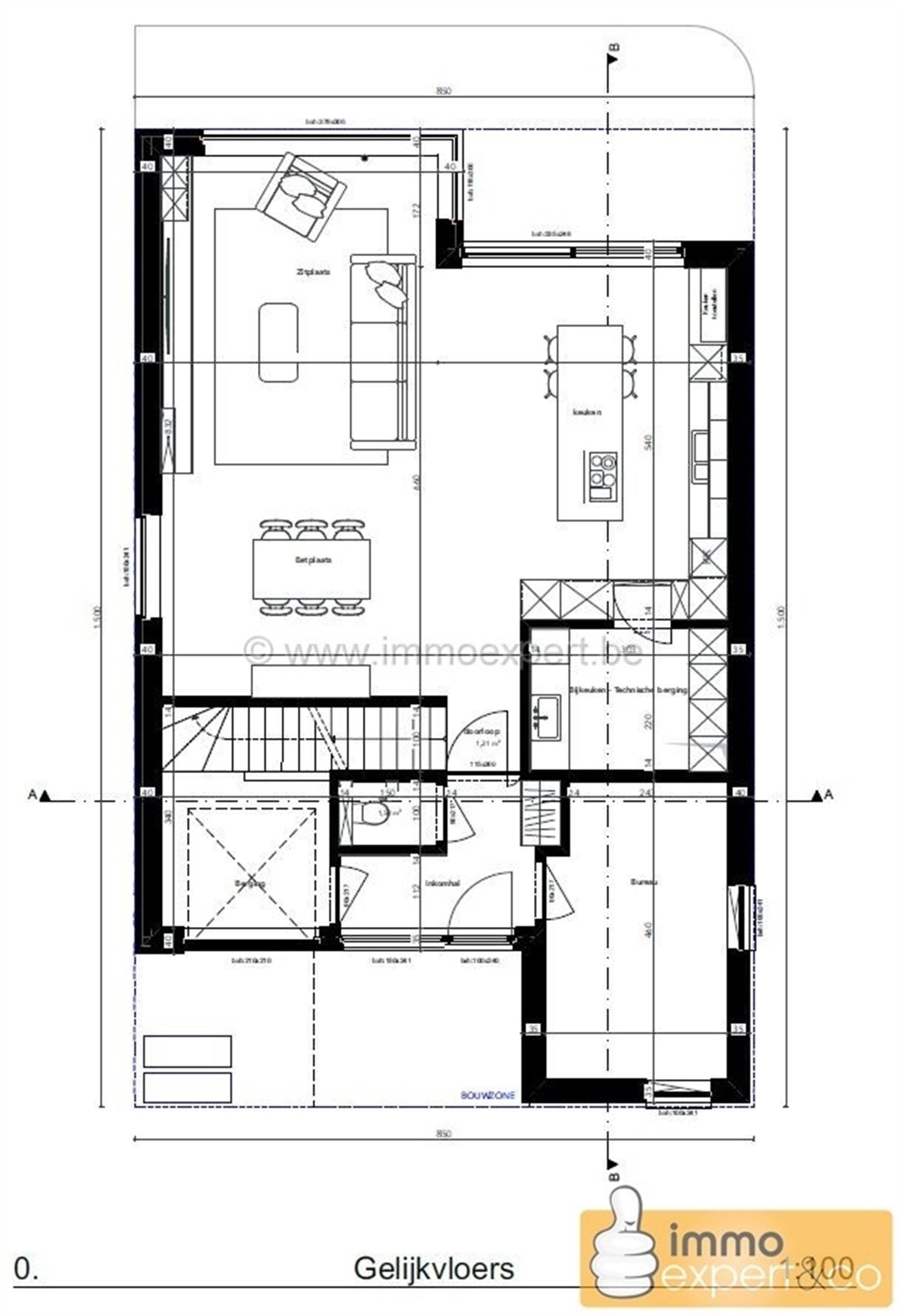 TERNAT: Open bebouwing in doodlopende straat - bouwgrond foto 3