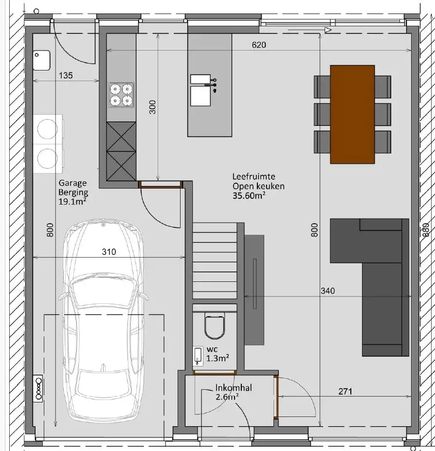 Energiezuinige instapklare rijwoning met garage en tuin, rustig en heel centraal gelegen ( 6% BTW )  foto 6