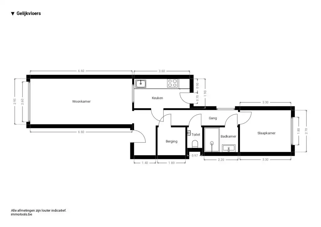 Gerenoveerd gelijkvloers appartement met grote tuin foto 15