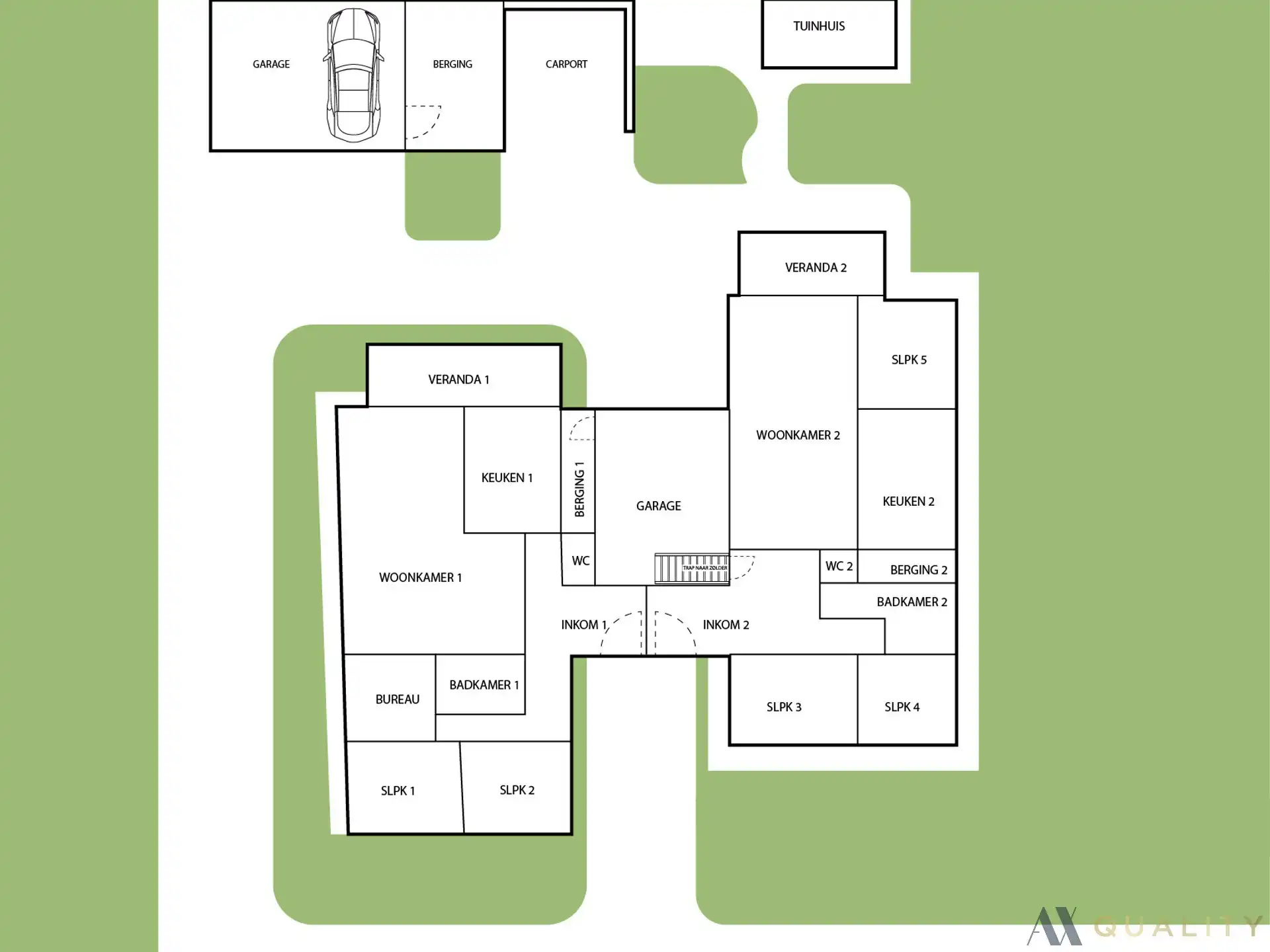 Ruime woning met 6 slaapkamers en 2 garages foto 3