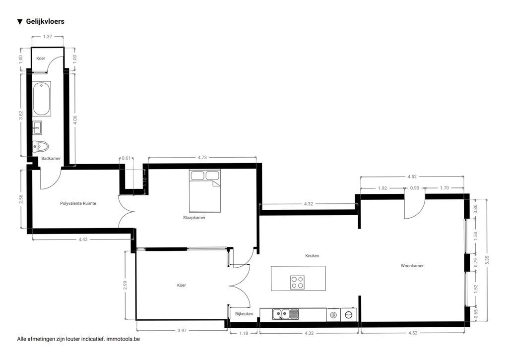 Karaktervol appartement met stadskoer foto 13