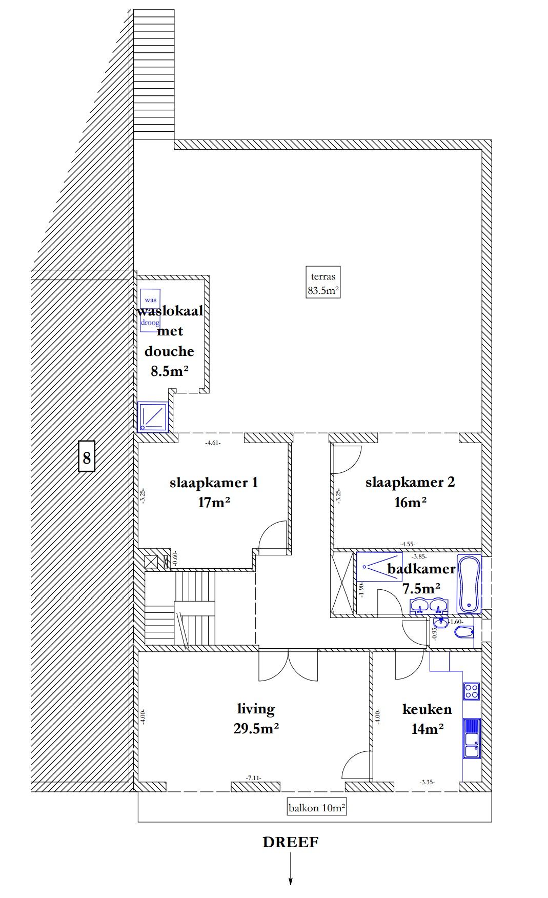 Ruim duplexappartement met 6 slaapkamers foto 5