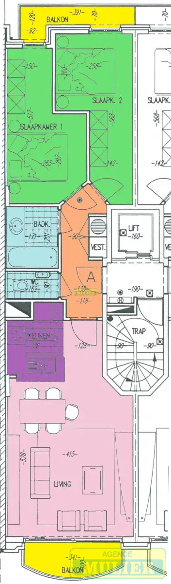 APPARTEMENT MET FRONTAAL ZEEZICHT TE KOOP TE DE PANNE foto 13