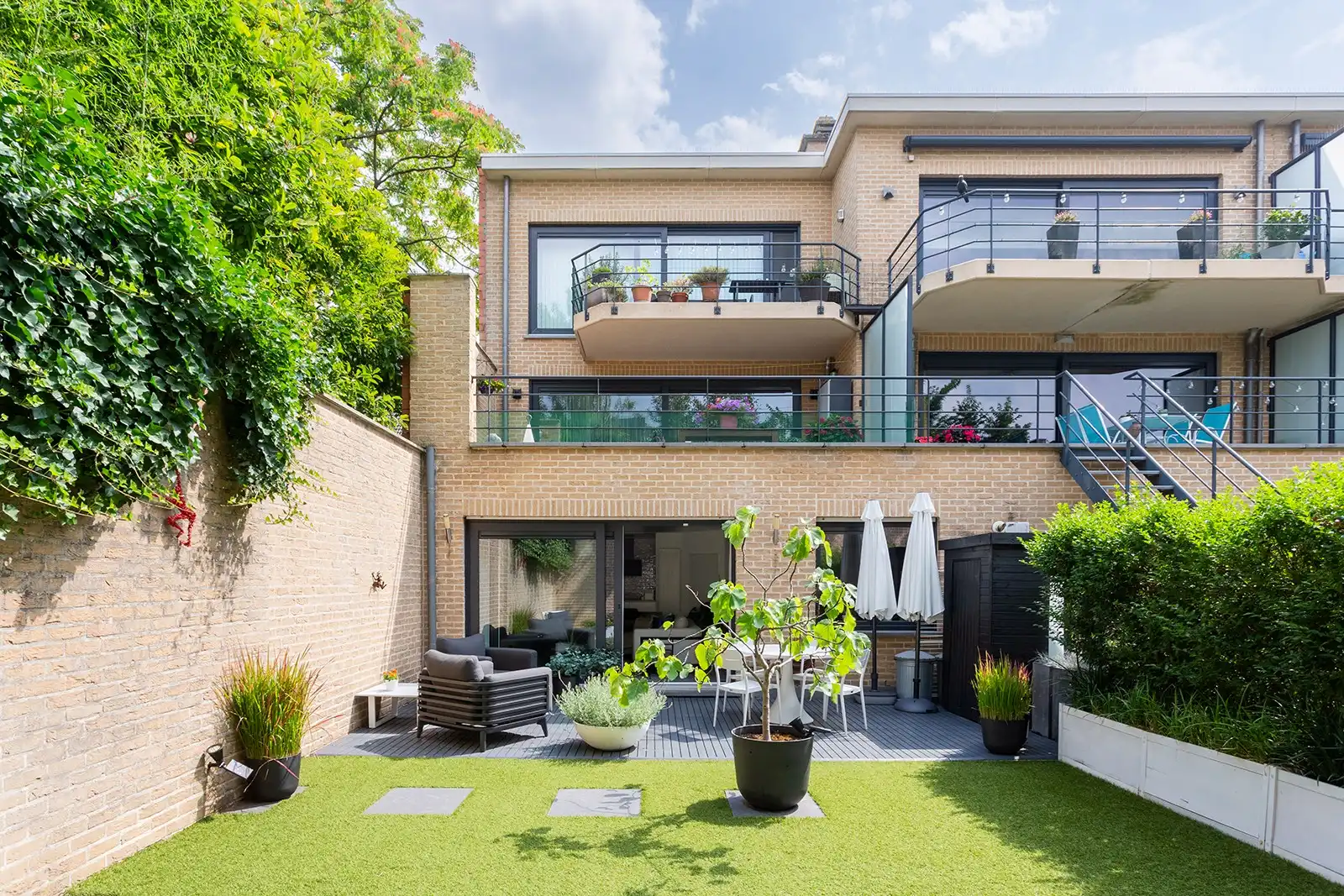 Prachtig recent gelijkvloers appartement met 3slk, tuin én parking  foto 4