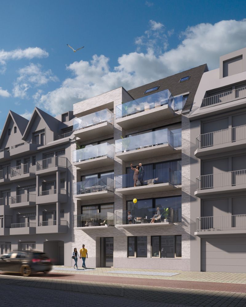 Nieuwbouw gelijkvloers appartement met 2 slaapkamers, tuin en terras in Residentie “Spinnaker” – De Panne foto 2