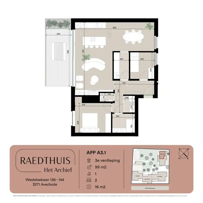 Penthouse van 100m² met 2slk en zonneterras foto 2