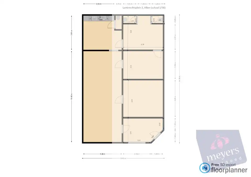 Kantoor- en praktijkruimte met maximale visibiliteit op toplocatie in Alken foto 16