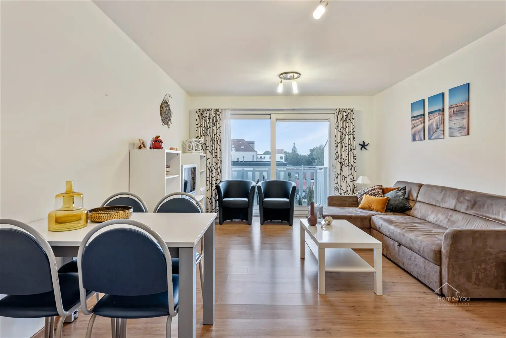 Appartement: 2 slaapkamers, 3 terrassen in hartje De Panne! foto 5