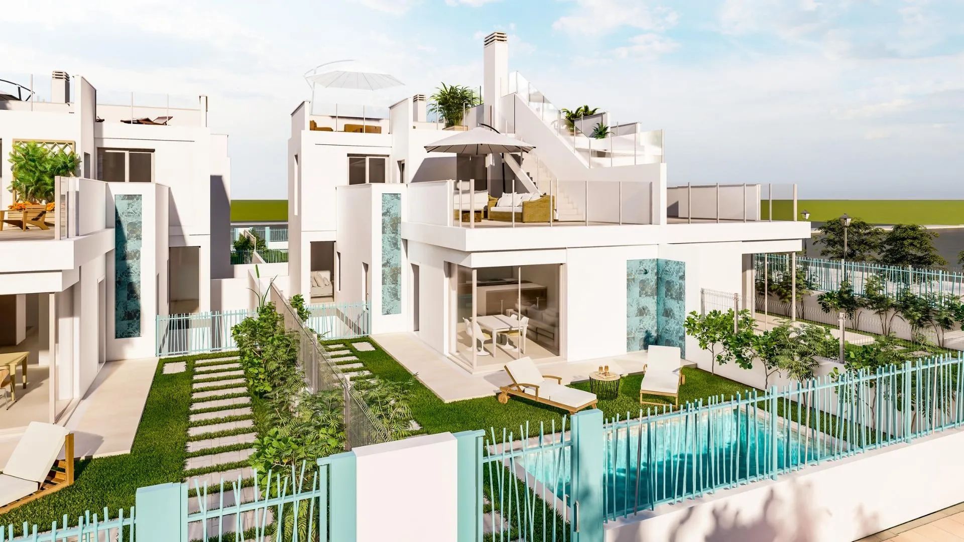 Luxe levensstijl aan de Costa Cálida: exclusieve nieuwbouw villa's vlakbij golf en strand in Los Alcázares foto {{pictureIndex}}