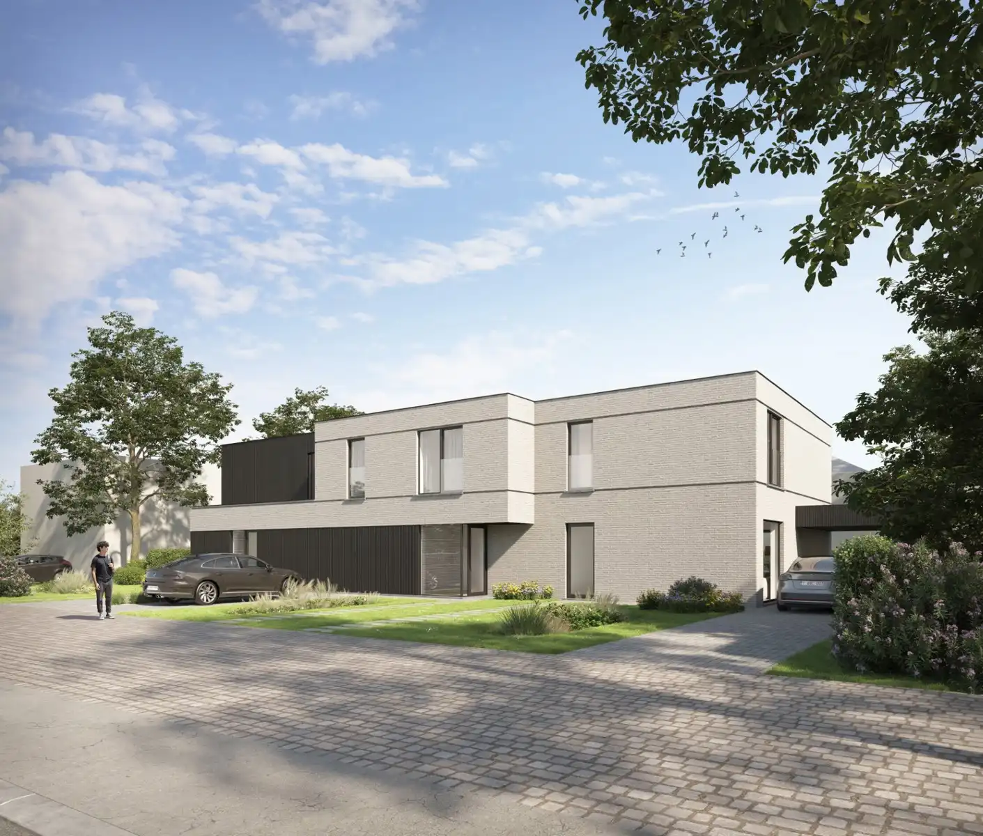 Ruime halfopen nieuwbouwwoning met garage foto {{pictureIndex}}