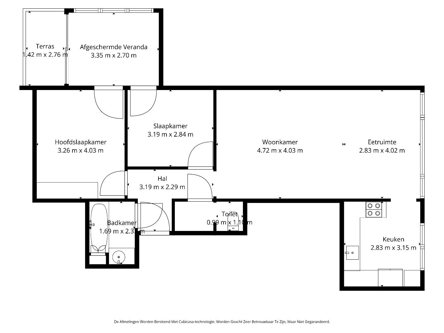 INSTAPKLAAR APPARTEMENT MET 2 SLPKS OP EEN CENTRALE LOCATIE TE REKEM !  foto 20