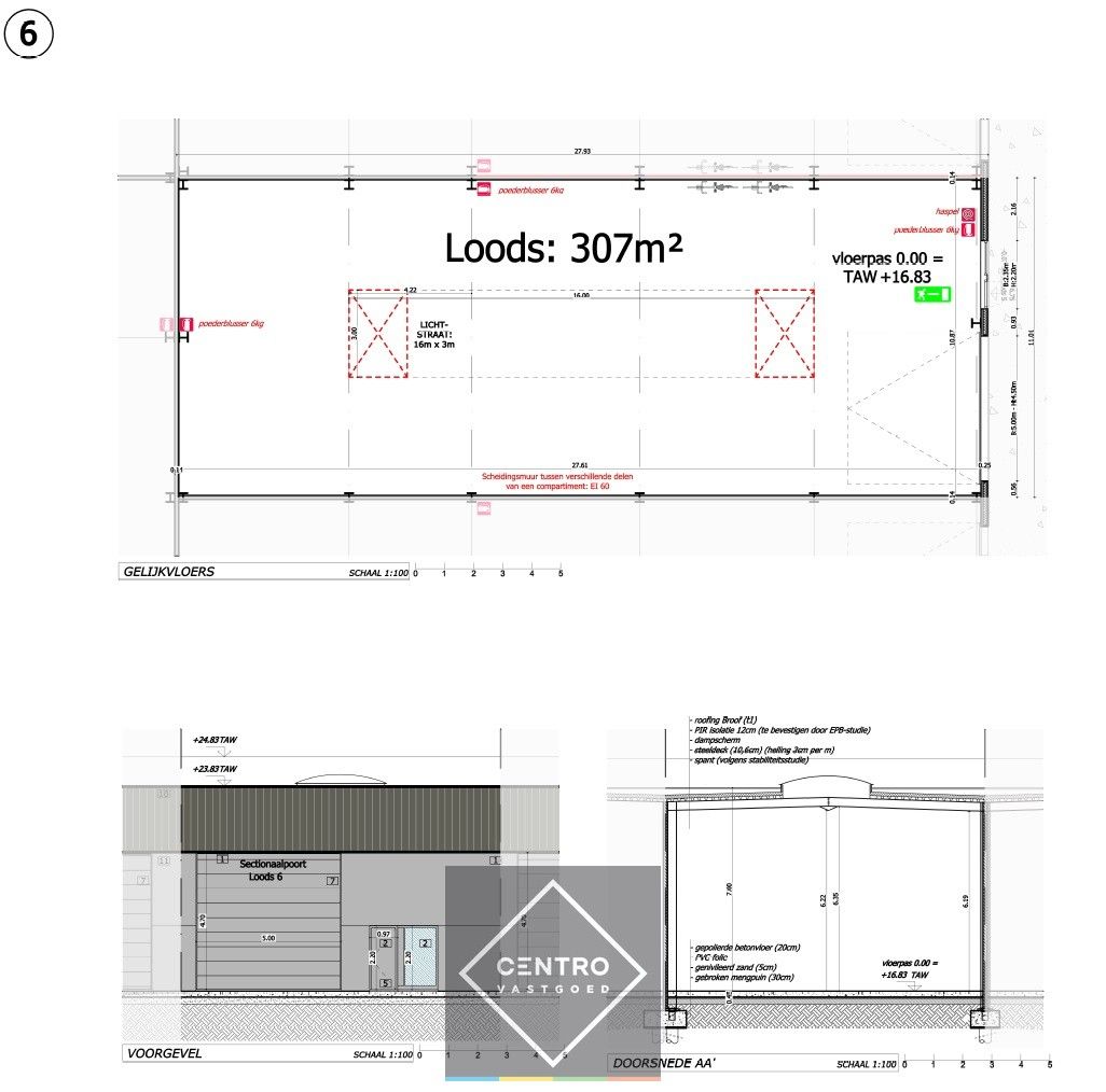 NB MAGAZIJN (307m²) inclusief 2 private PARKINGS voor de deur op industriezone te Zedelgem foto 7