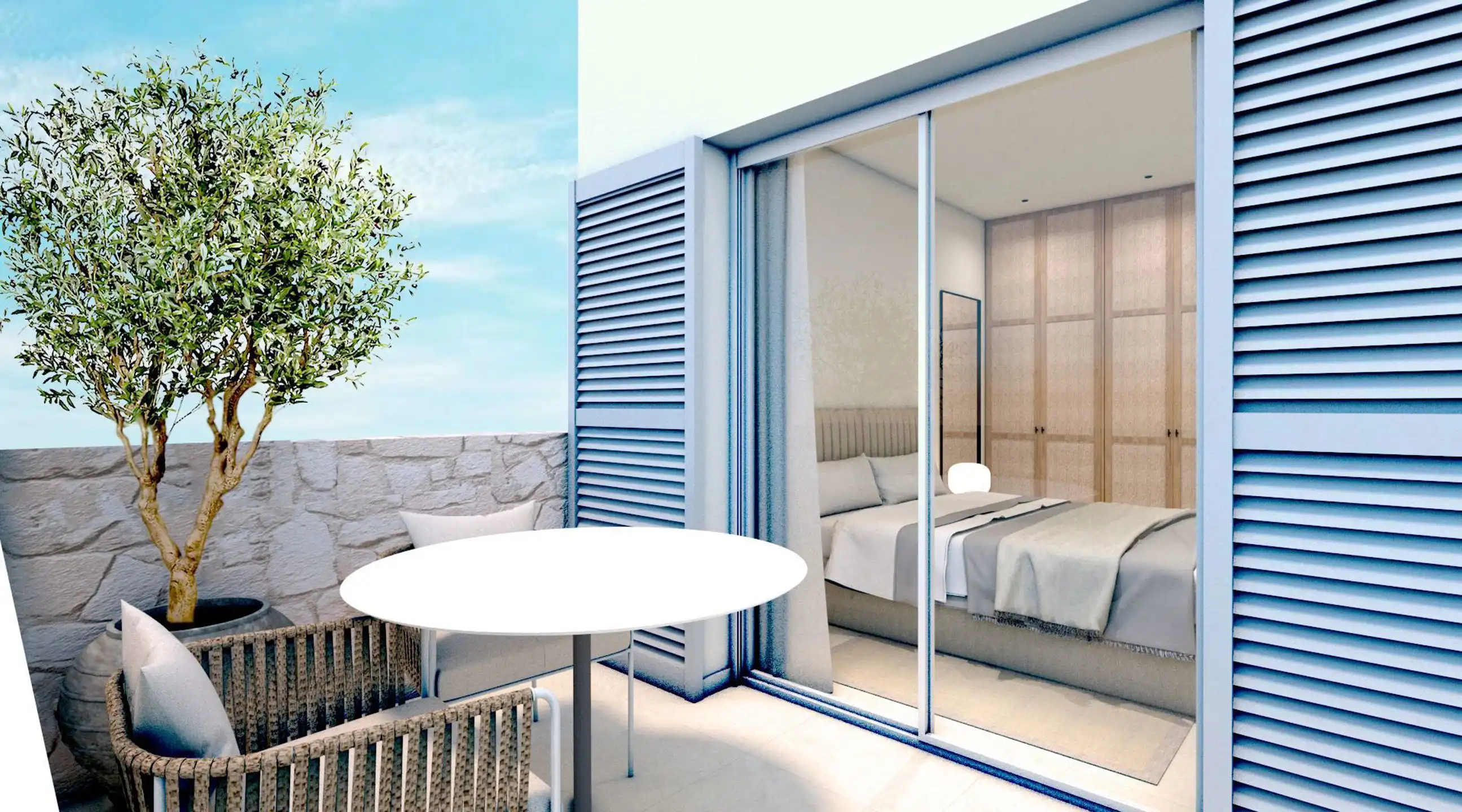 SPANJE - Appartementen Ibiza-stijl 1km van strand, zee. foto 10