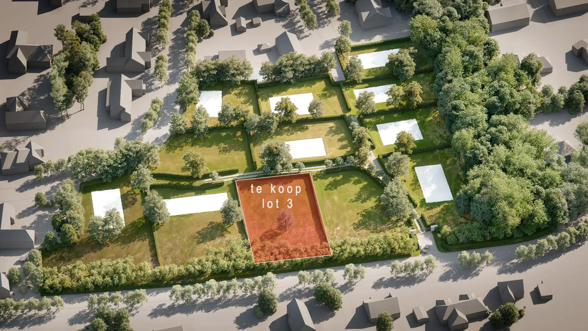 Zoutedijk – bouwlot 3 – 1.964m² voor het bouwen van een alleenstaande villa  foto 2