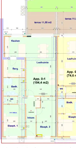Gelijkvloers appartement met 2 slaapkamers en 12m² terras in project ROZEN foto 3