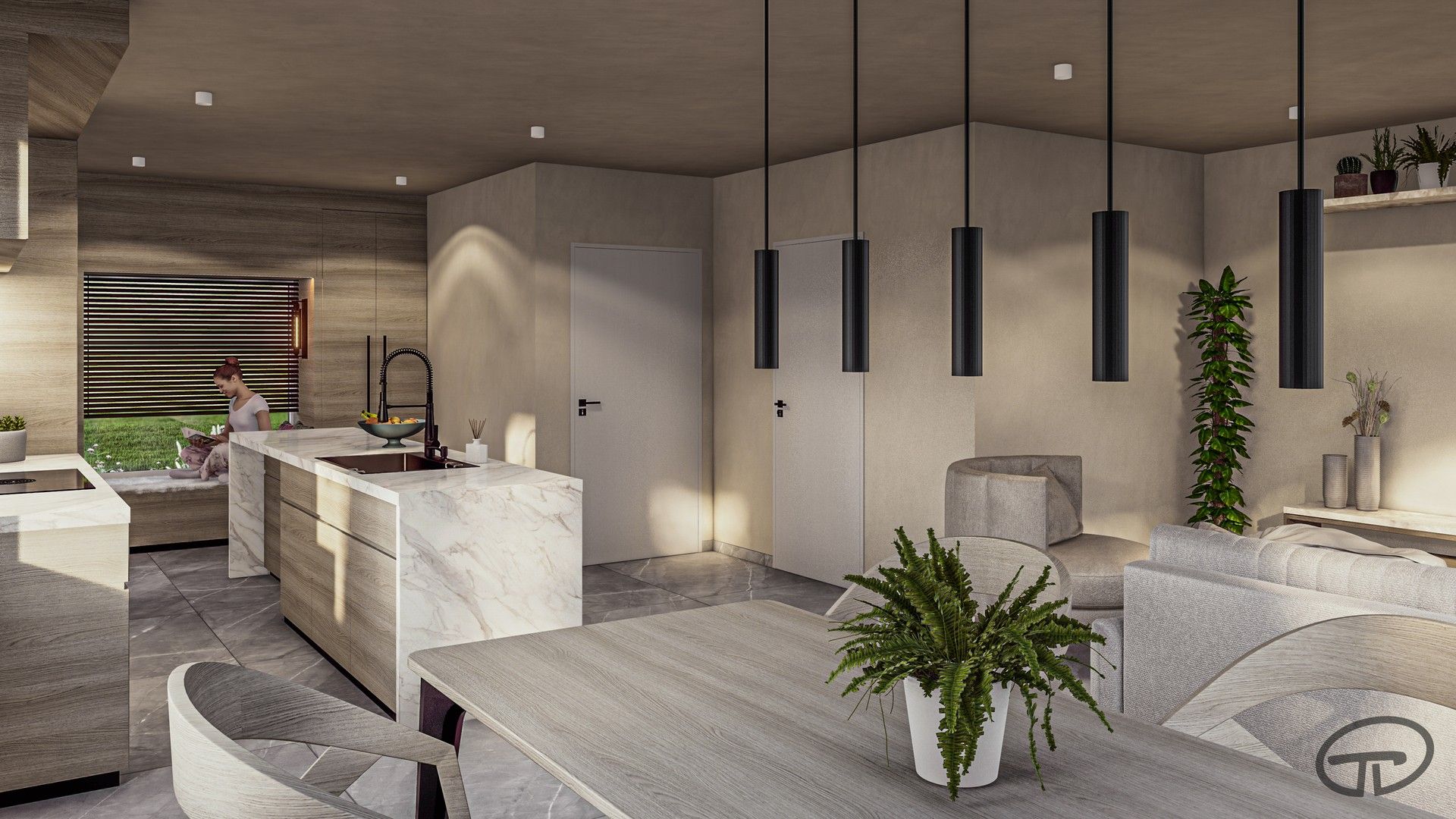 (4-6slpks) Urban villa in groene omgeving foto 15