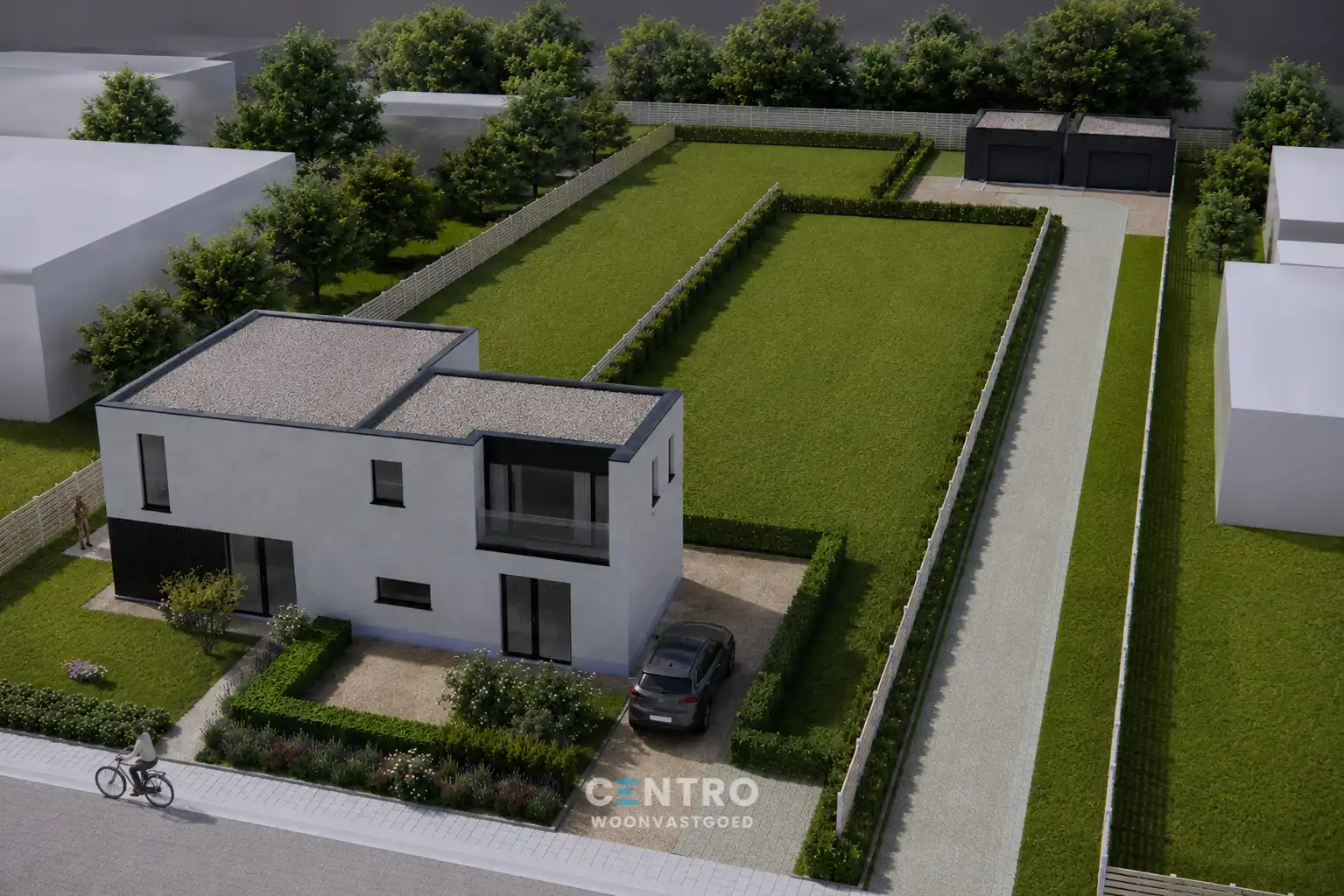 Energiezuinige NB-WONING (Halfopen) met MAGAZIJN (115m²) te koop aan de Maalse Steenweg 361 te Brugge (Sint-Kruis). Volgens Wet Breyne. foto {{pictureIndex}}