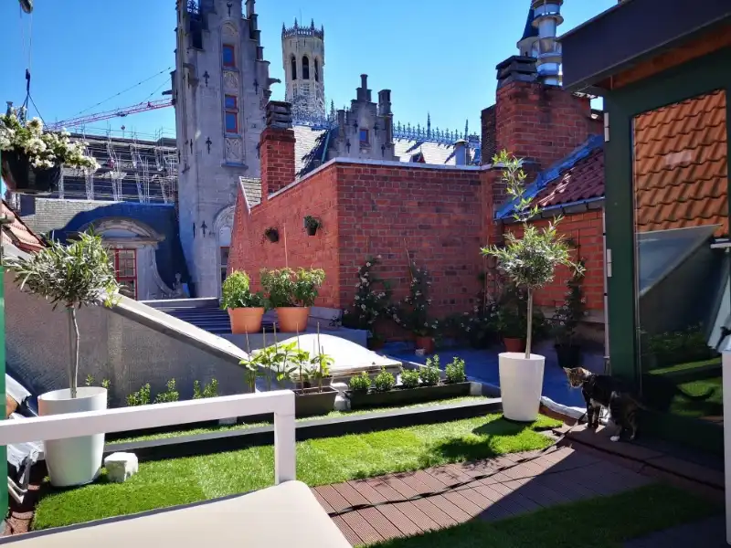 Comfortabel dakappartement met ruim terras te huur in Brugge foto 11