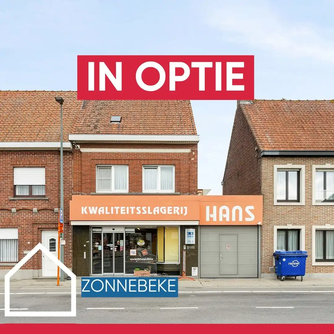 COMMERCIËLE HANDELSWOONST MET 3 SLPKS, GROTE GARAGE EN GUNSTIG EPC foto {{pictureIndex}}
