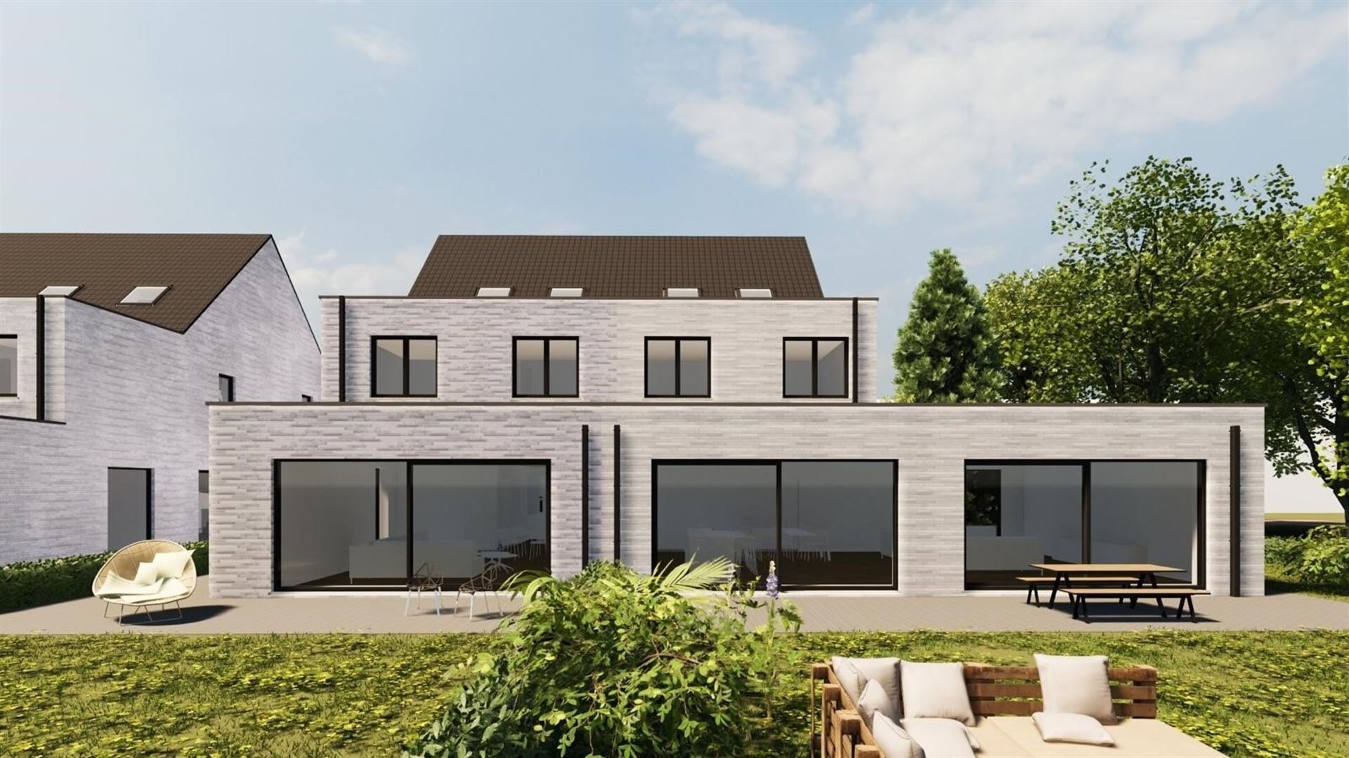 Unieke halfopen nieuwbouwwoning op perceel van 1857m² foto 2